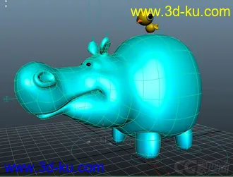 3D打印模型河马的图片