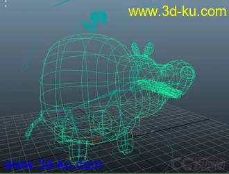 3D打印模型河马的图片