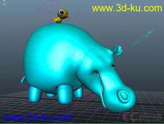 3D打印模型河马的图片