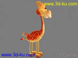 3D打印模型长颈鹿的图片