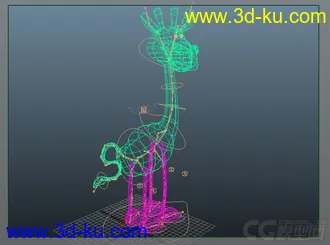 3D打印模型长颈鹿的图片