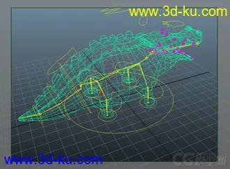 3D打印模型鳄鱼的图片