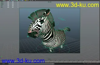 3D打印模型斑马的图片