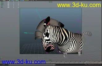 3D打印模型斑马的图片