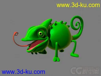 3D打印模型变色龙的图片