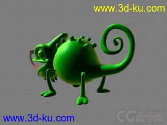 3D打印模型变色龙的图片