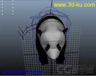 3D打印模型熊猫，带动画，的图片