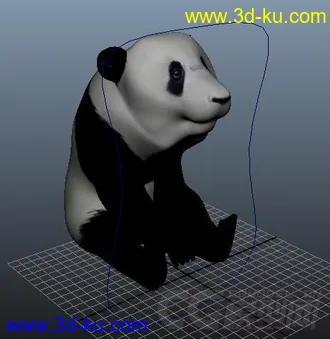 3D打印模型熊猫，带动画，的图片