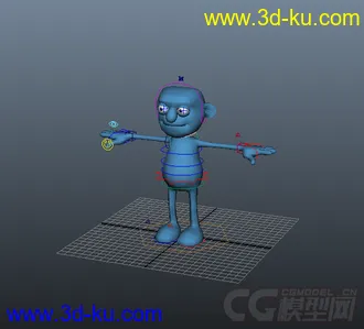 3D打印模型generi_rig_v1.1小蓝人的图片