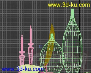 3D打印模型桌面装饰品 蜡烛 大肚圆底花瓶 瓷碗的图片