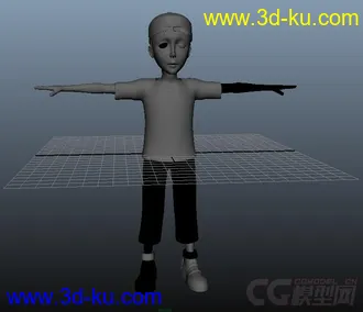 3D打印模型卡通男孩的图片