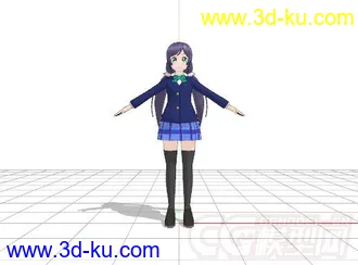 【MMD模型】全员打歌服&lovelive音之木坂学校礼堂的图片