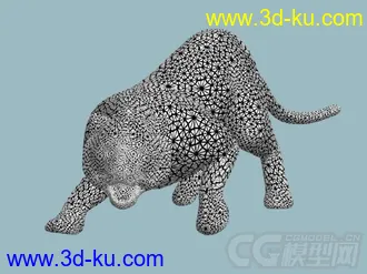 3D打印模型一个打老虎的图片