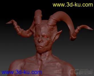 3D打印模型恶魔 魔鬼 精灵 zpr文件的图片