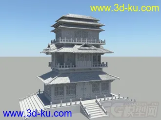 3D打印模型中国古建筑的图片