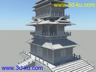 3D打印模型中国古建筑的图片