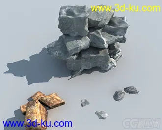 3D打印模型假山石头的图片