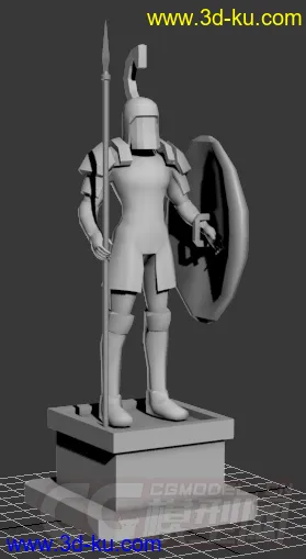罗马士兵雕塑裸模模型的图片1