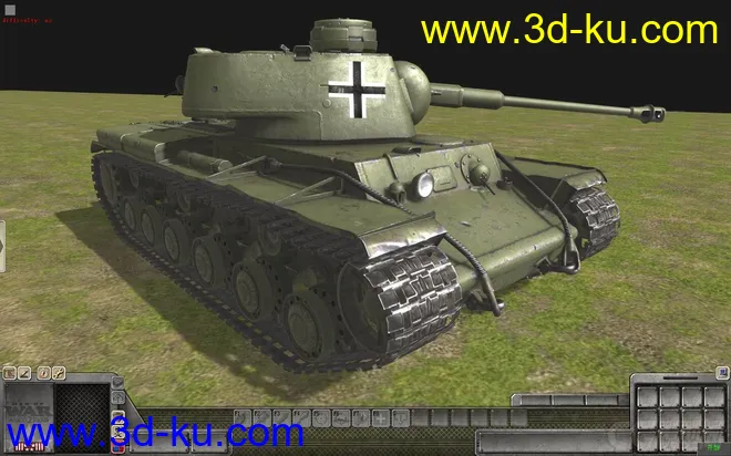 德军缴获版的kv-1b重型坦克（ojb+Mod）模型的图片4