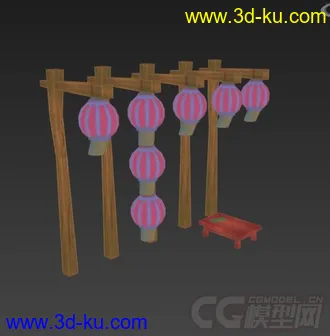 3D打印模型中国风灯笼的图片