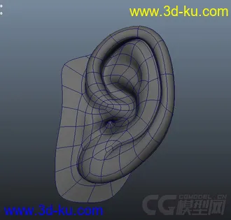 3D打印模型人物耳朵的图片