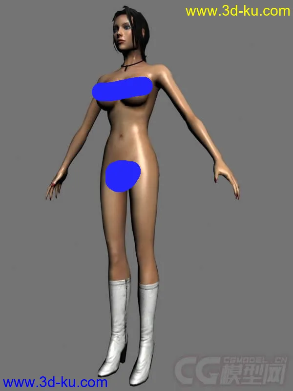 女人人体 几款比基尼服装款式可选模型的图片2