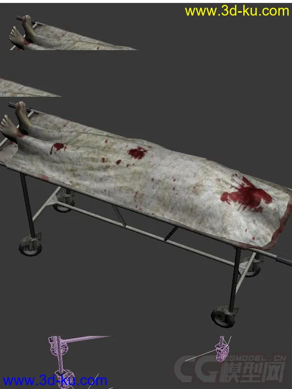 停放尸体的病床模型的图片2