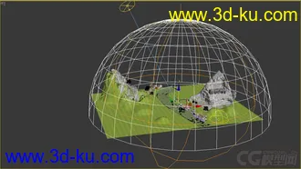 3D打印模型朴实的小山村  滨水 民居的图片