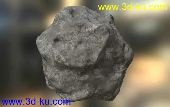 陨石石头模型，带4K贴图！OBJ文件！的图片1