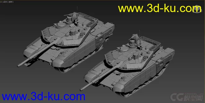 T-90MS“塔吉尔”主战坦克 OBJ+DDS+损坏模型的图片6