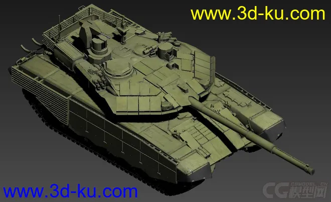 T-90MS“塔吉尔”主战坦克 OBJ+DDS+损坏模型的图片8