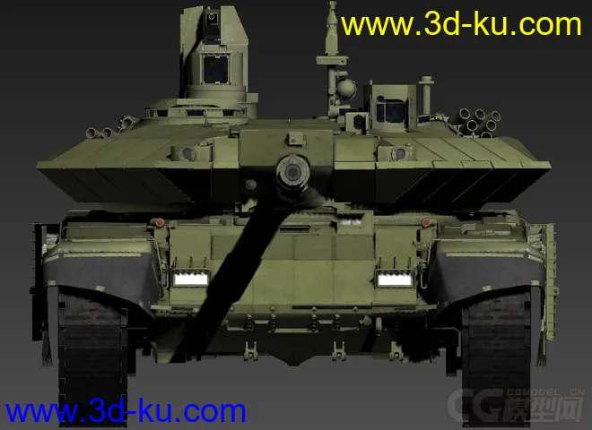 T-90MS“塔吉尔”主战坦克 OBJ+DDS+损坏模型的图片9