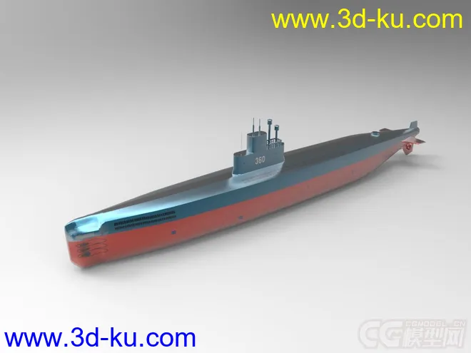 中国明级常规潜艇模型的图片1