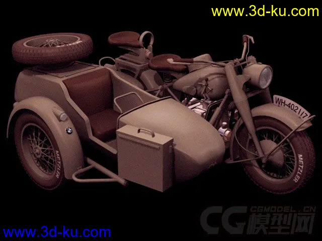 二戰摩托車 BMW 超精細模型的图片1