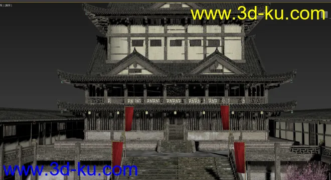 古老的宫殿 将军府 丞相府 古代建筑 王府  大殿模型的图片8