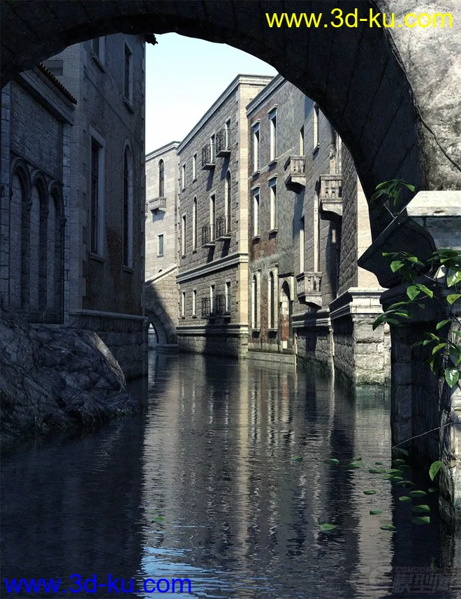 意大利风情街 古代街道 托斯卡纳 西方建筑模型的图片5