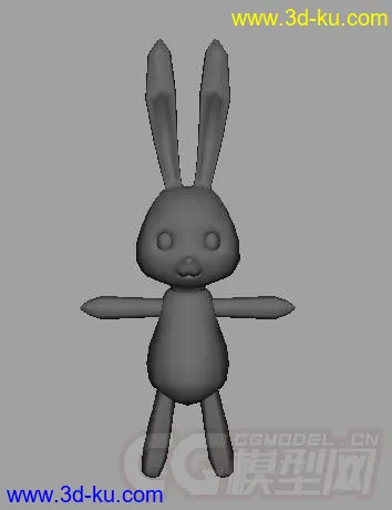 一只可爱的兔子模型的图片2