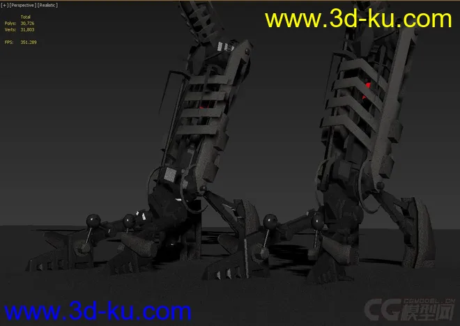 超高精度装甲机械机器人，太空机器人，材质现成的，包内各种渲染材质及通用格式；模型的图片1