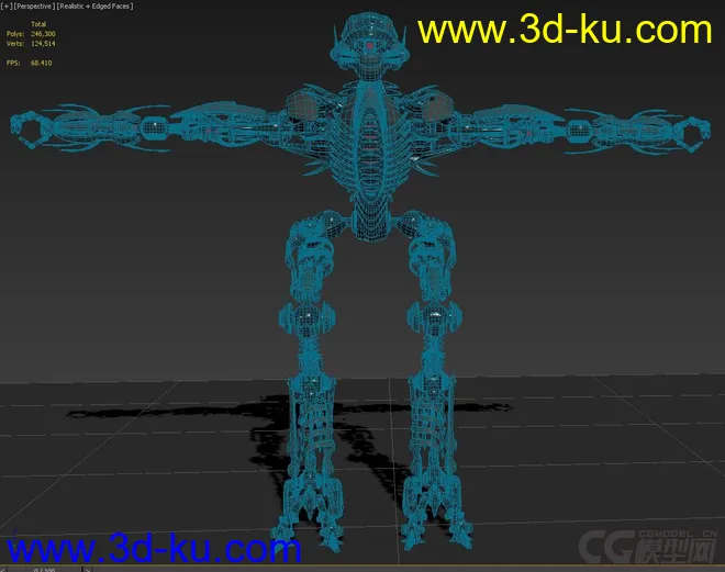 超高精度装甲机械机器人，太空机器人，材质现成的，包内各种渲染材质及通用格式；模型的图片5