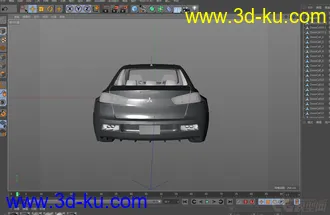 三菱翼神 lancer evo x   c4d模型的图片