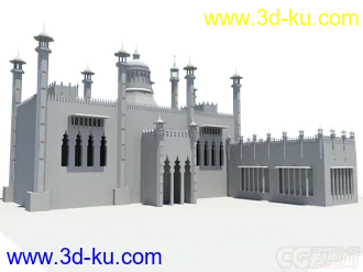 3D打印模型做了一个城堡的图片