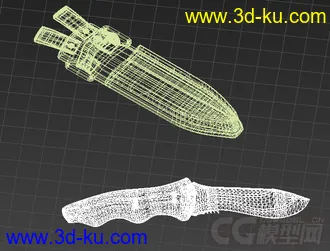 3D打印模型一把匕首 高摸的图片