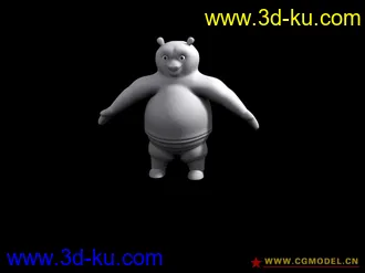 3D打印模型模仿 功夫熊猫  （角色处作））的图片