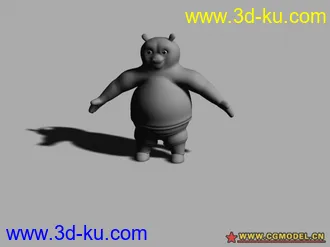 3D打印模型模仿 功夫熊猫  （角色处作））的图片