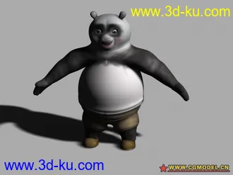 3D打印模型模仿 功夫熊猫  （角色处作））的图片