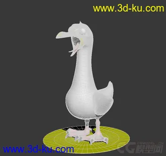 3D打印模型卡通海鸥 q版海鸥 cartoon seagull的图片