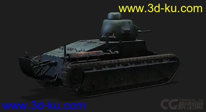 法国_D1轻型坦克模型的图片3