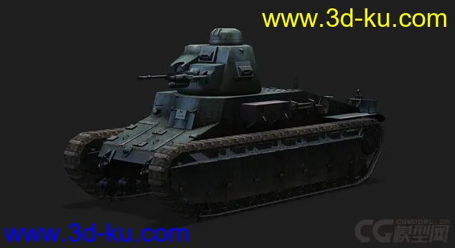 法国_D1轻型坦克模型的图片4