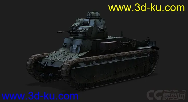 法国_D1轻型坦克模型的图片5