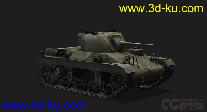 美国_M22_Locust蝉空降坦克模型的图片1